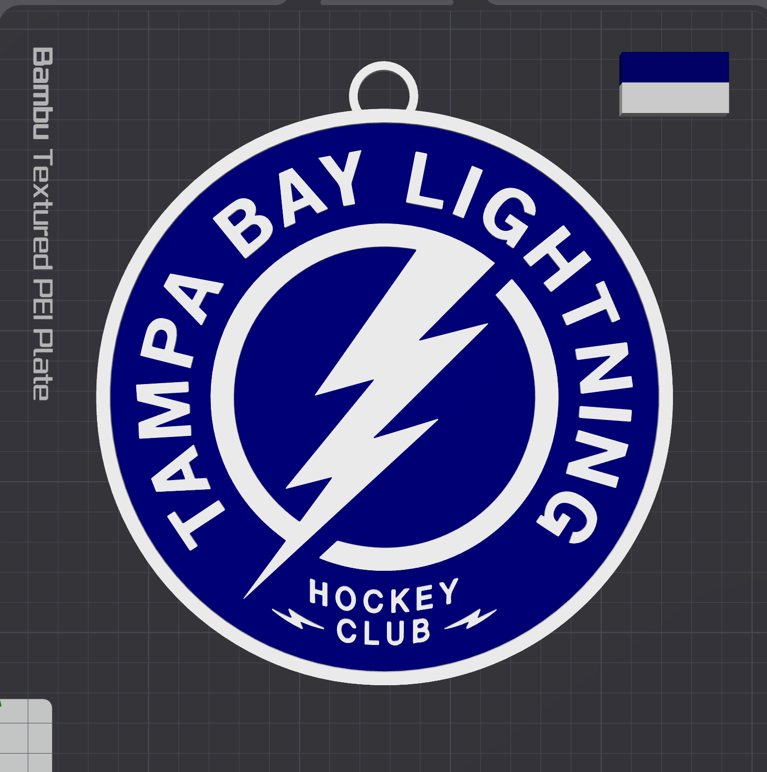 Tampa Bay Lightning Oversized Necklace Logo