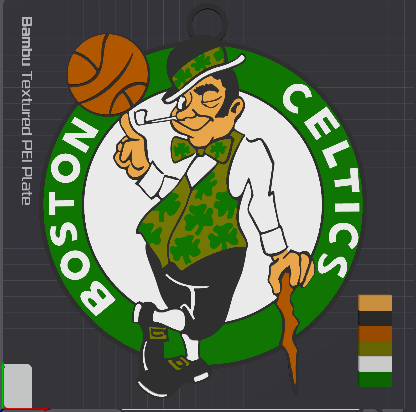 Boston Celtics Oversized Necklace Logo