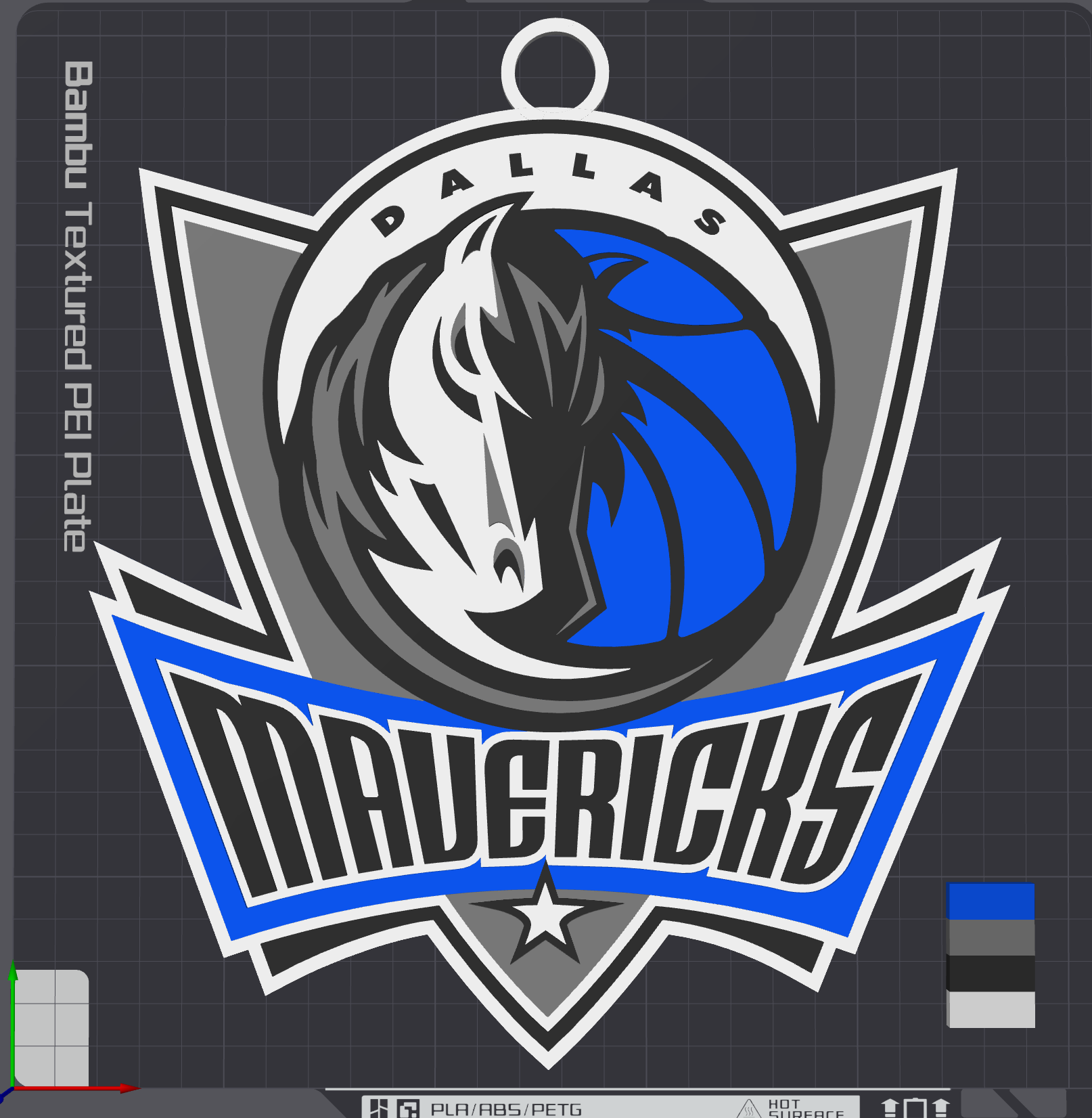 Dallas Mavericks Oversized Necklace Logo