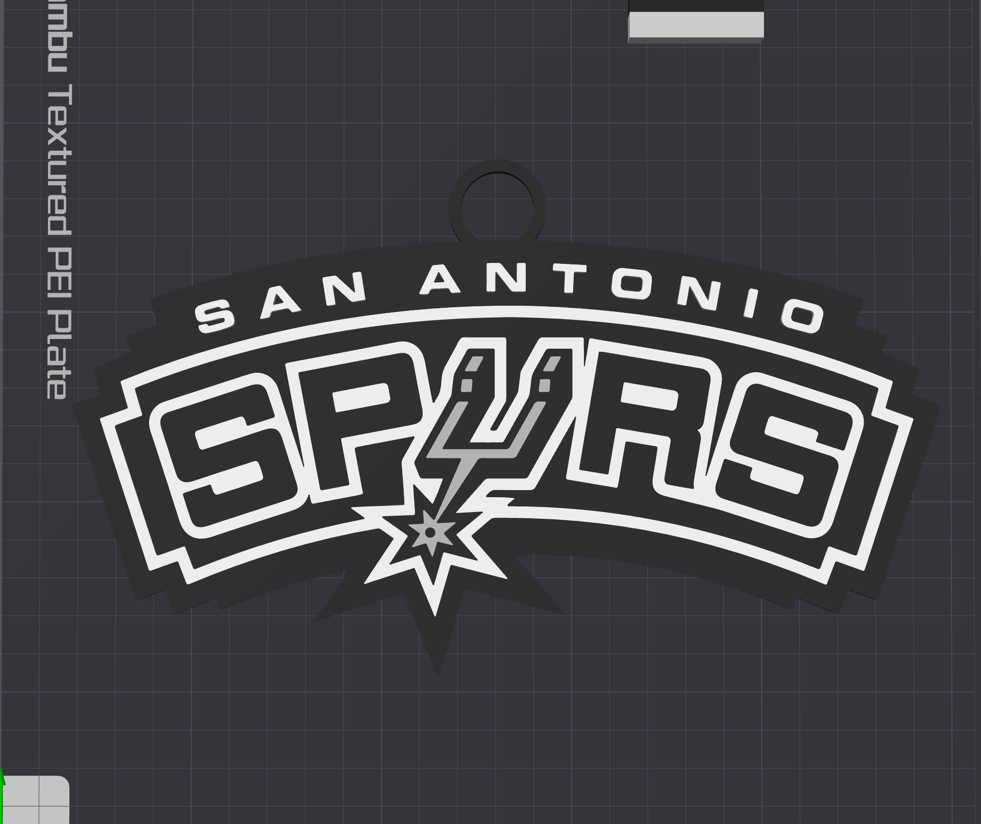 San Antonio Spurs Oversized Necklace Logo