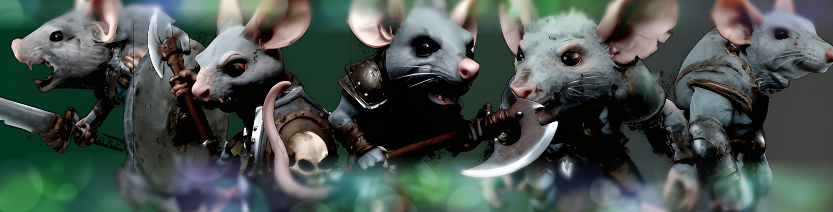 5 Skaven Rats MINIS