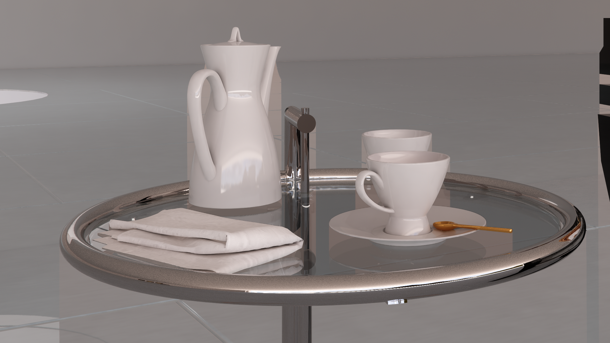 Rosenthal Form 2000 by Raymond Loewy Porcelain Tea Set