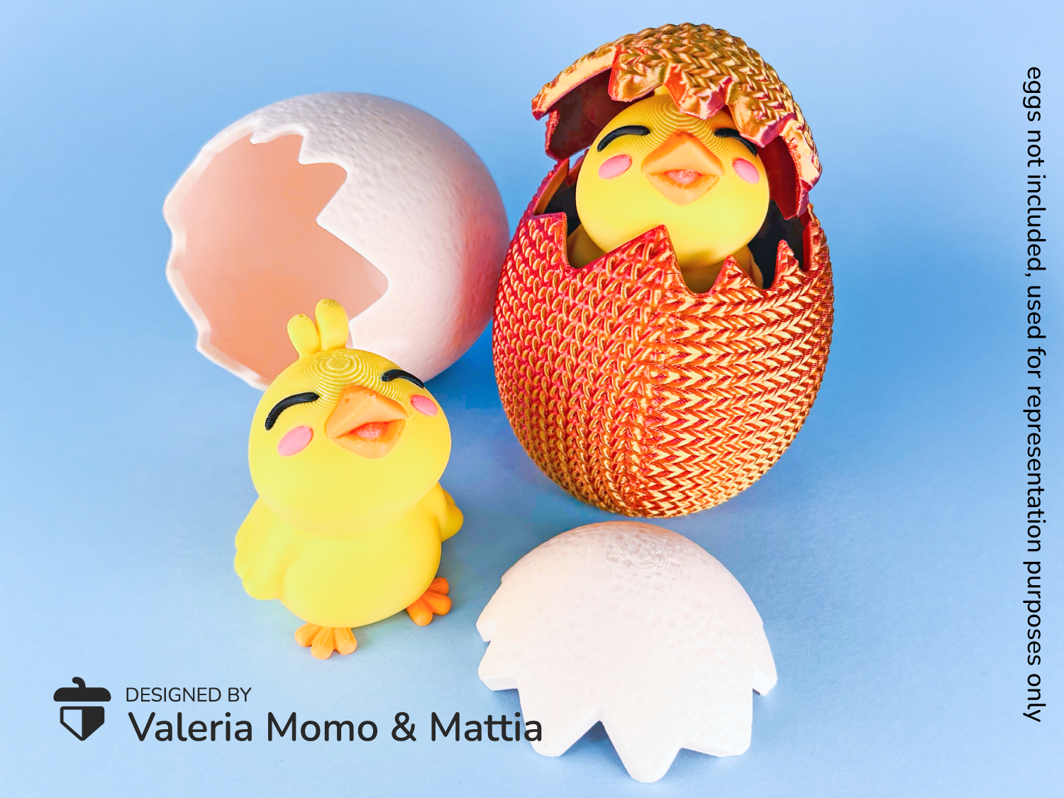 Happy Easter Chick with Finger Friend Hole