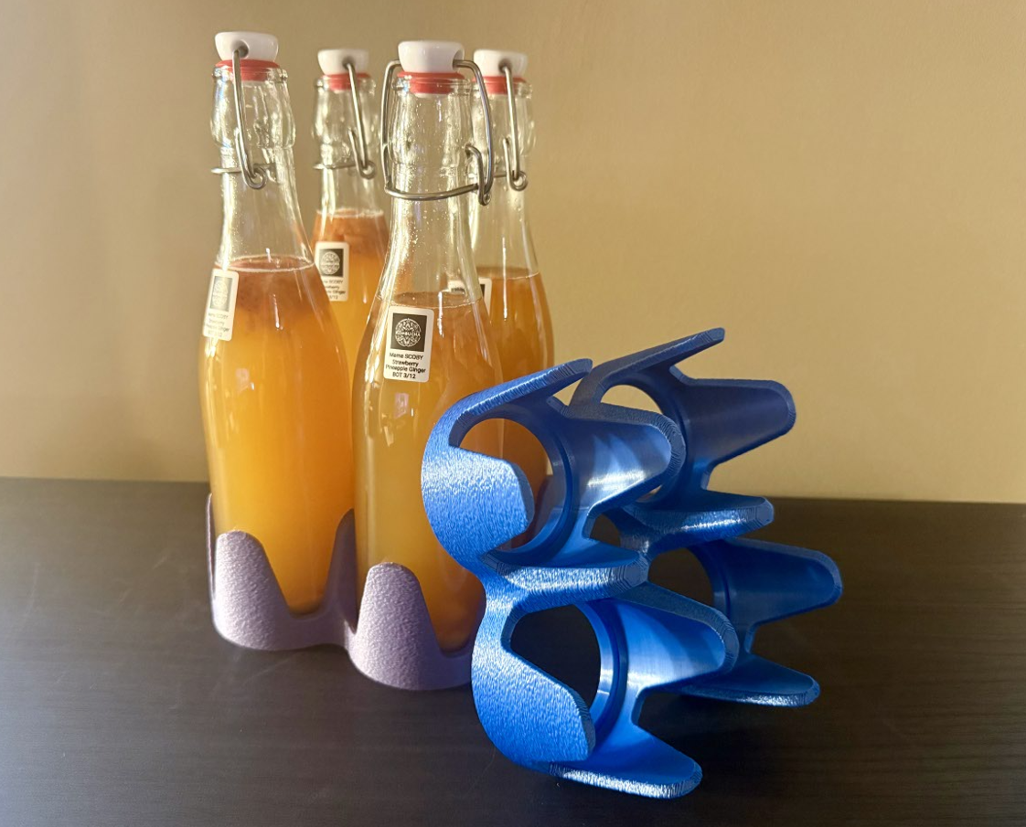 Bottle Crate for Swing-Top Bottles used in Home Brewing