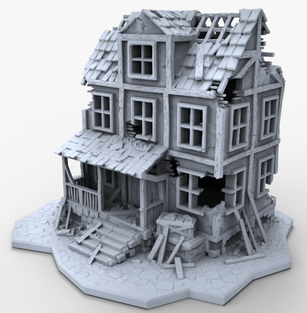 Zerstörtes Haus - Marktstadt 28 MM
