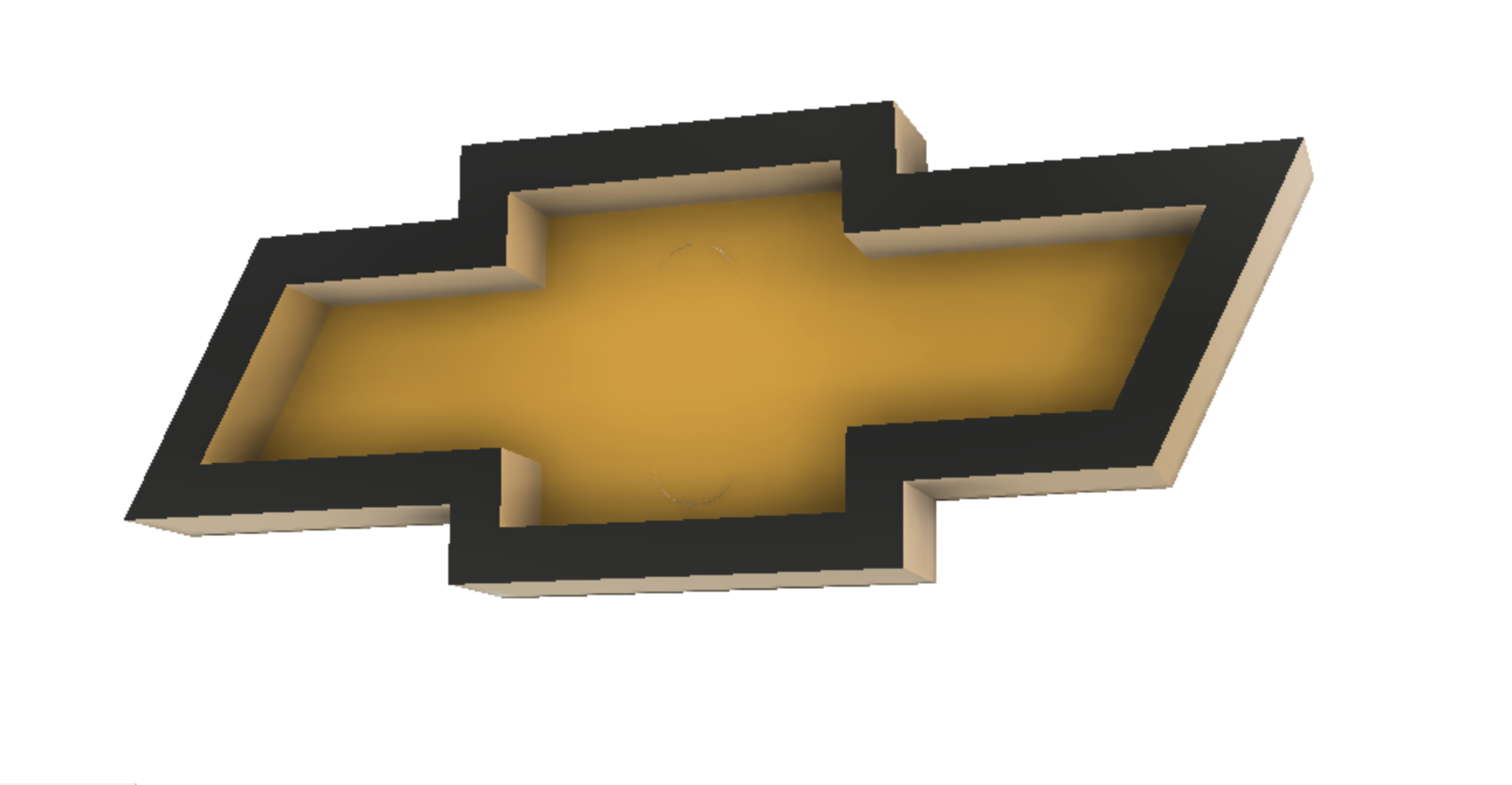 Chevy Truck Bowtie Logo Shank Button