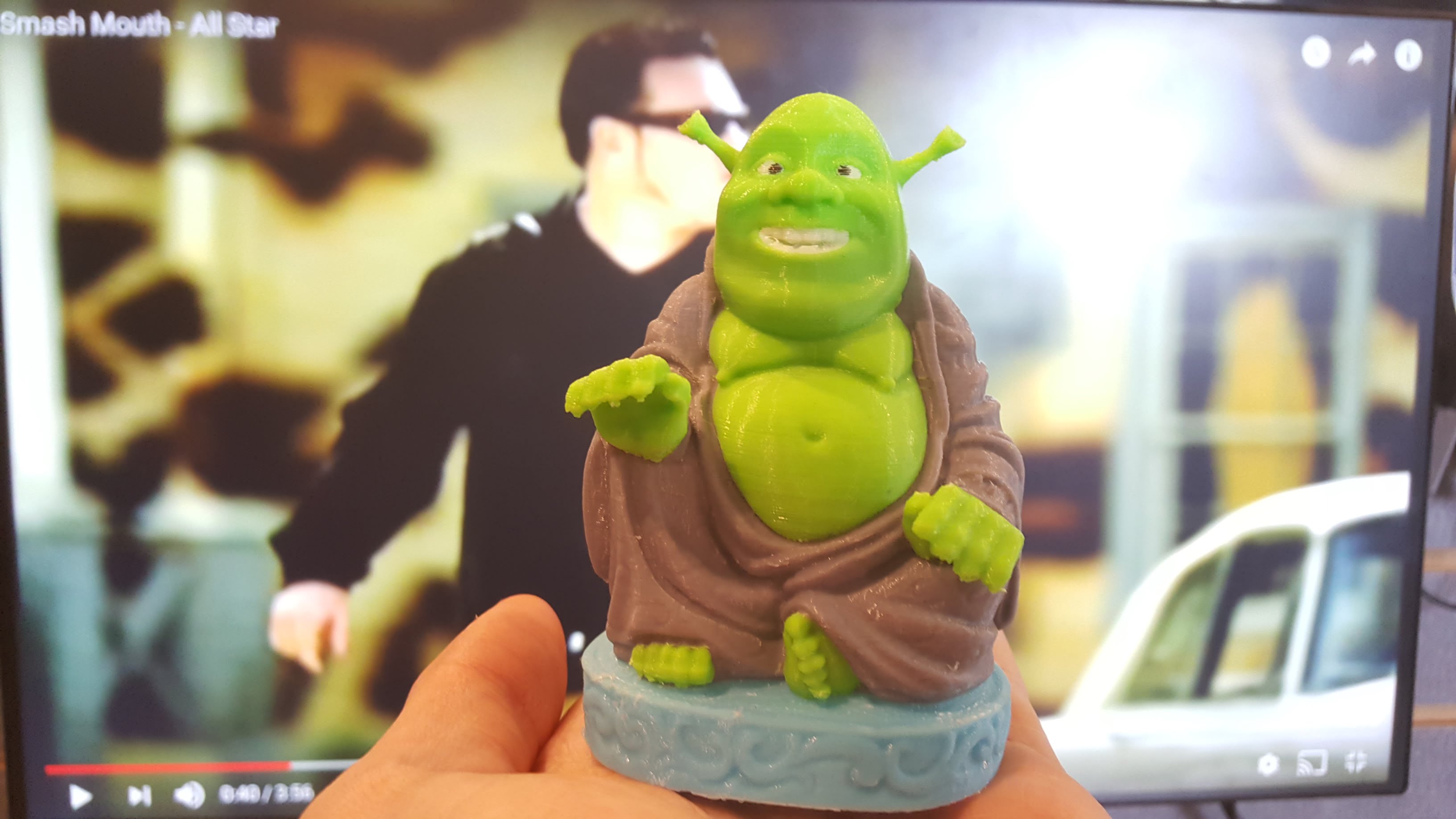Multicolor Buddha Shrek