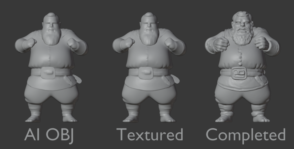 Fat Halfling/Dwarf Fighter / Tavern Brawler (25mm & 32mm) (DND / TTRPG)