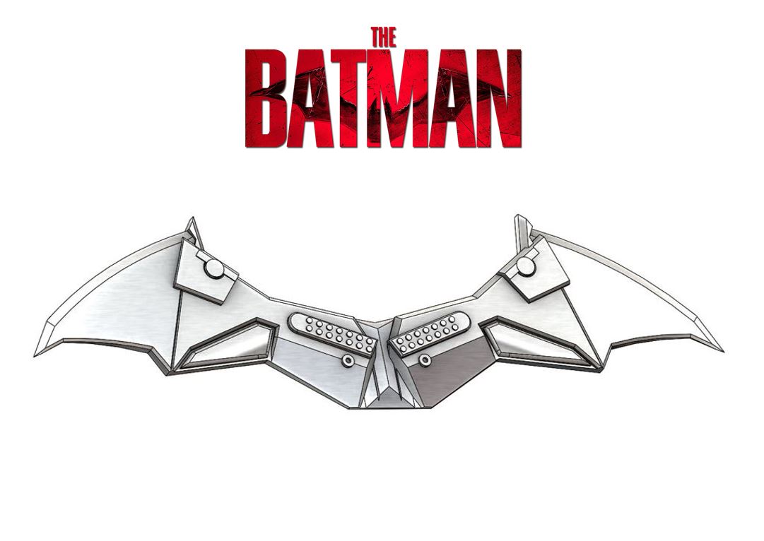 Batarang suit and logo - The Batman (R.Pattinson)