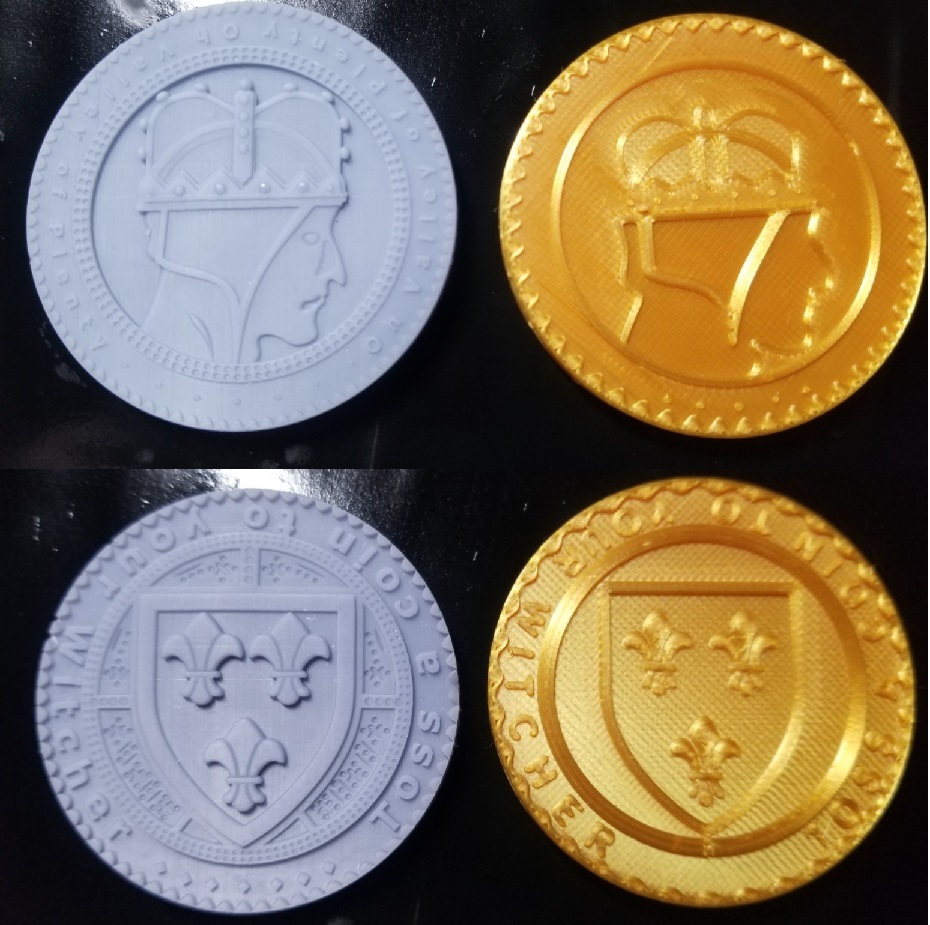 Witcher Coin - Temerian Oren - FDM/MSLA