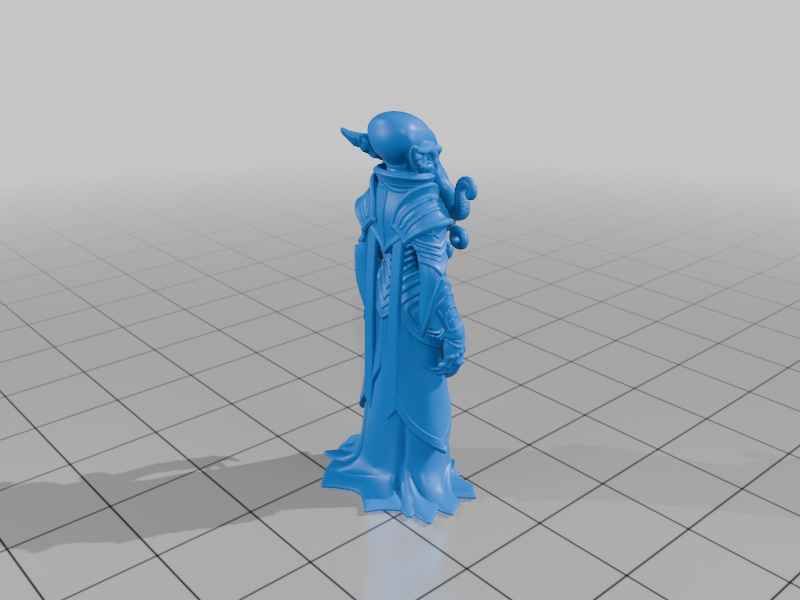 28mm DND Eldritch Tentacled Sorcerer Robes Intricate Armor Alien Features StarForge Kits 3D Print STL File