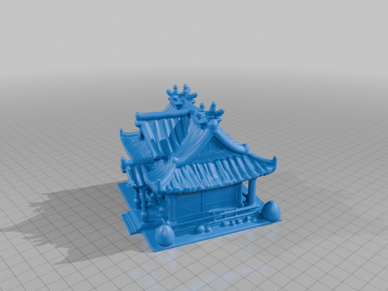 Fairy Garden Tranquil Zen Pagoda House with Stone Accents StarForge Kits 3D Print STL File