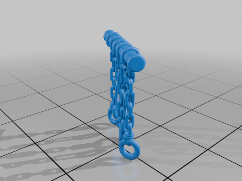 28mm DND Chain Hanger Accessory for Dungeon Terrain StarForge Kits 3D Print STL File