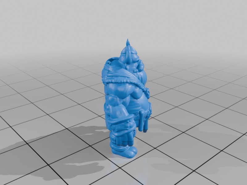 28mm DND Dwarf Viking Chieftain with Horned Helmet StarForge Kits 3D Print STL File