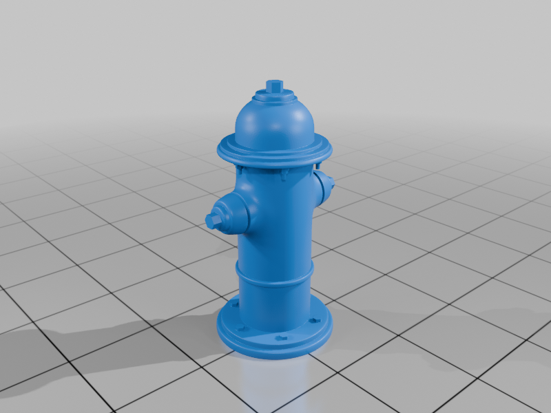 1/24 Scale Model Fire Hydrant Prop for Street or Garden Scene StarForge Kits 3D Print STL File