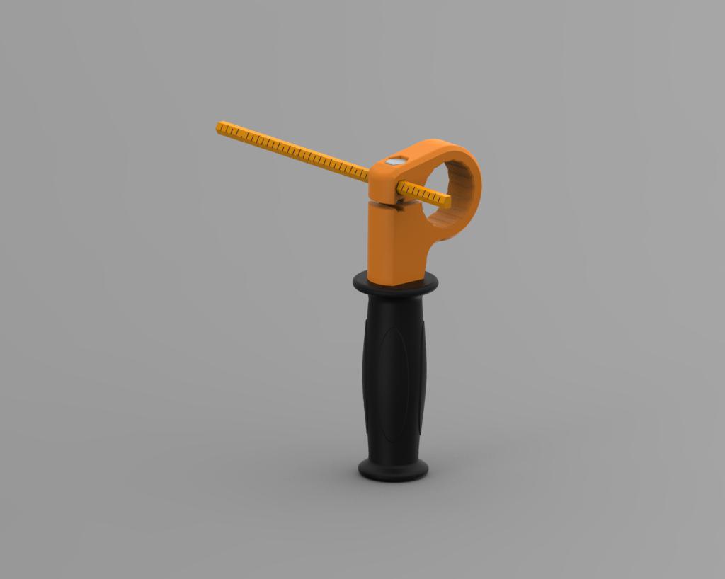 Handle with depth stop for 43mm standard connection