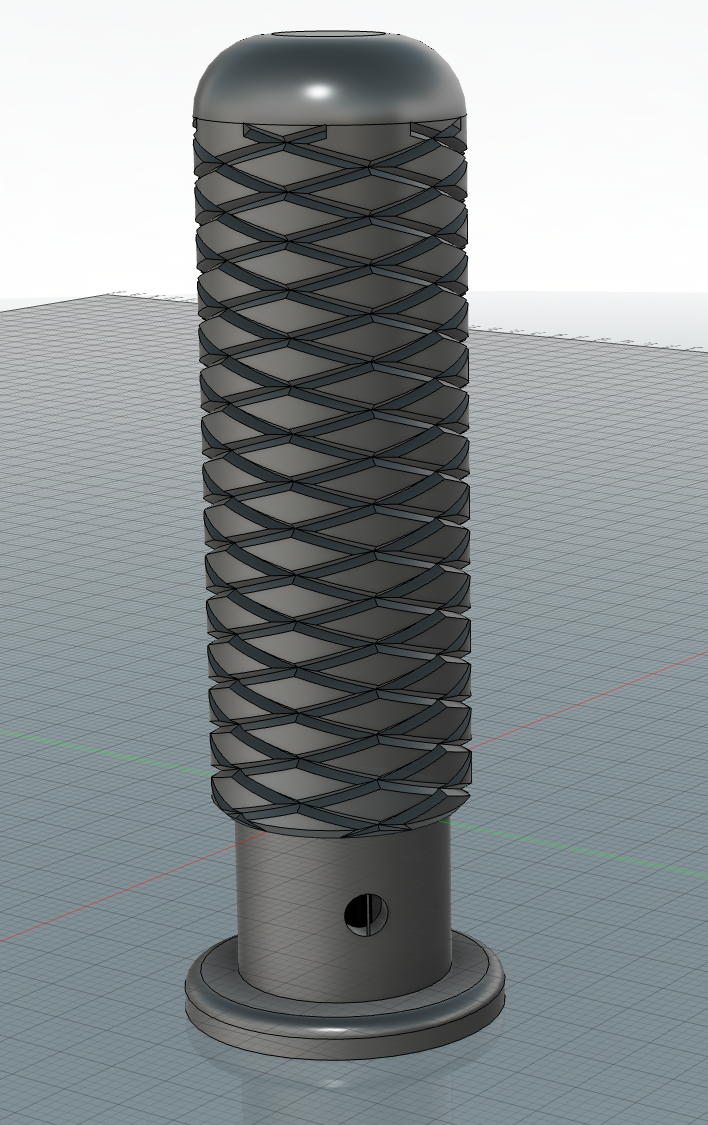 Knurled Handle for Tabletop Foosball