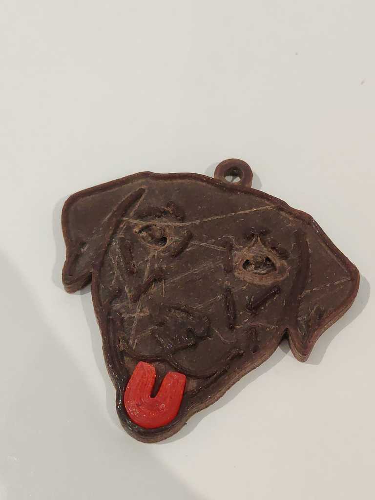 Podenco Canario Keychain – Multi-Part, Multi-Color (No AMS Required)