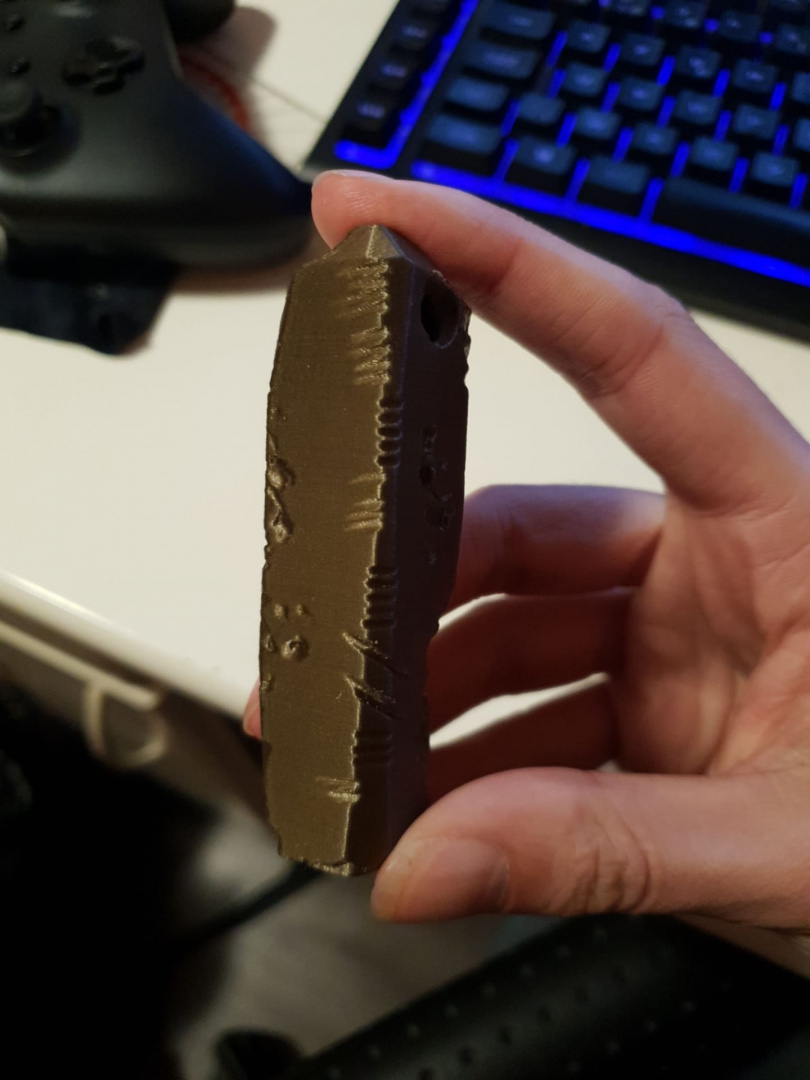 Dummy Thicc Ogham Stone - Sensory Toy/Archeology Joke