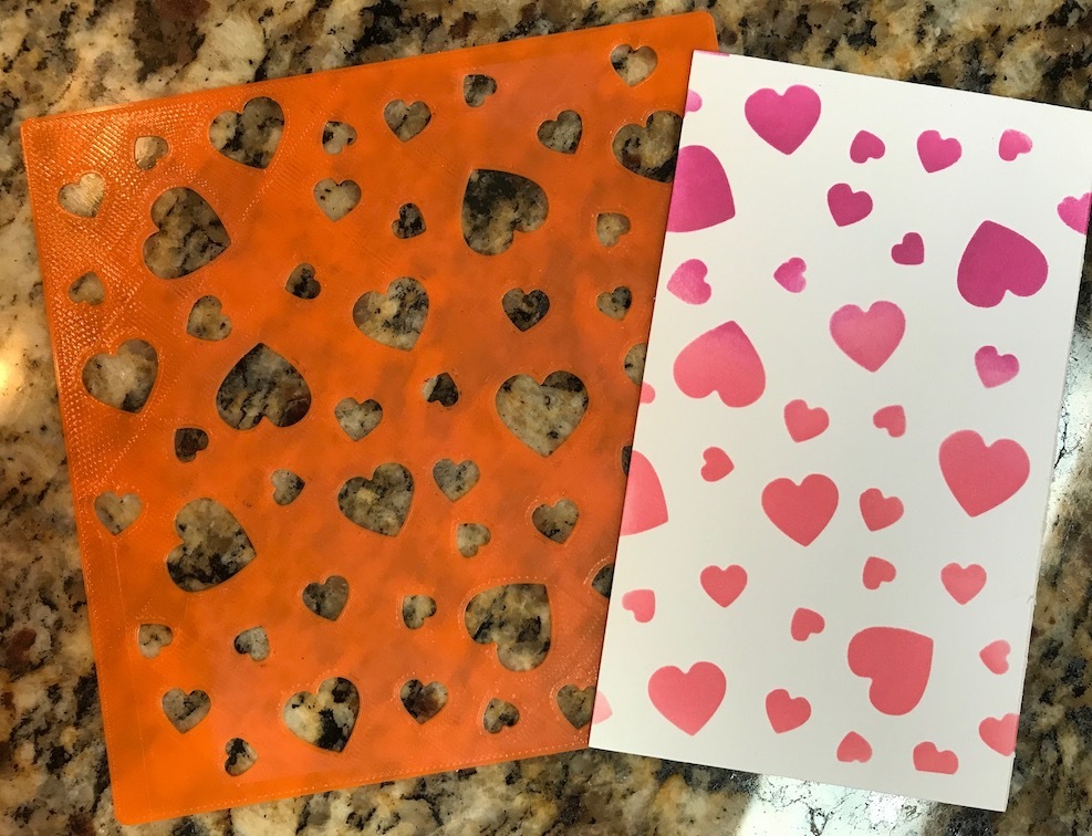 Stencil - Hearts!