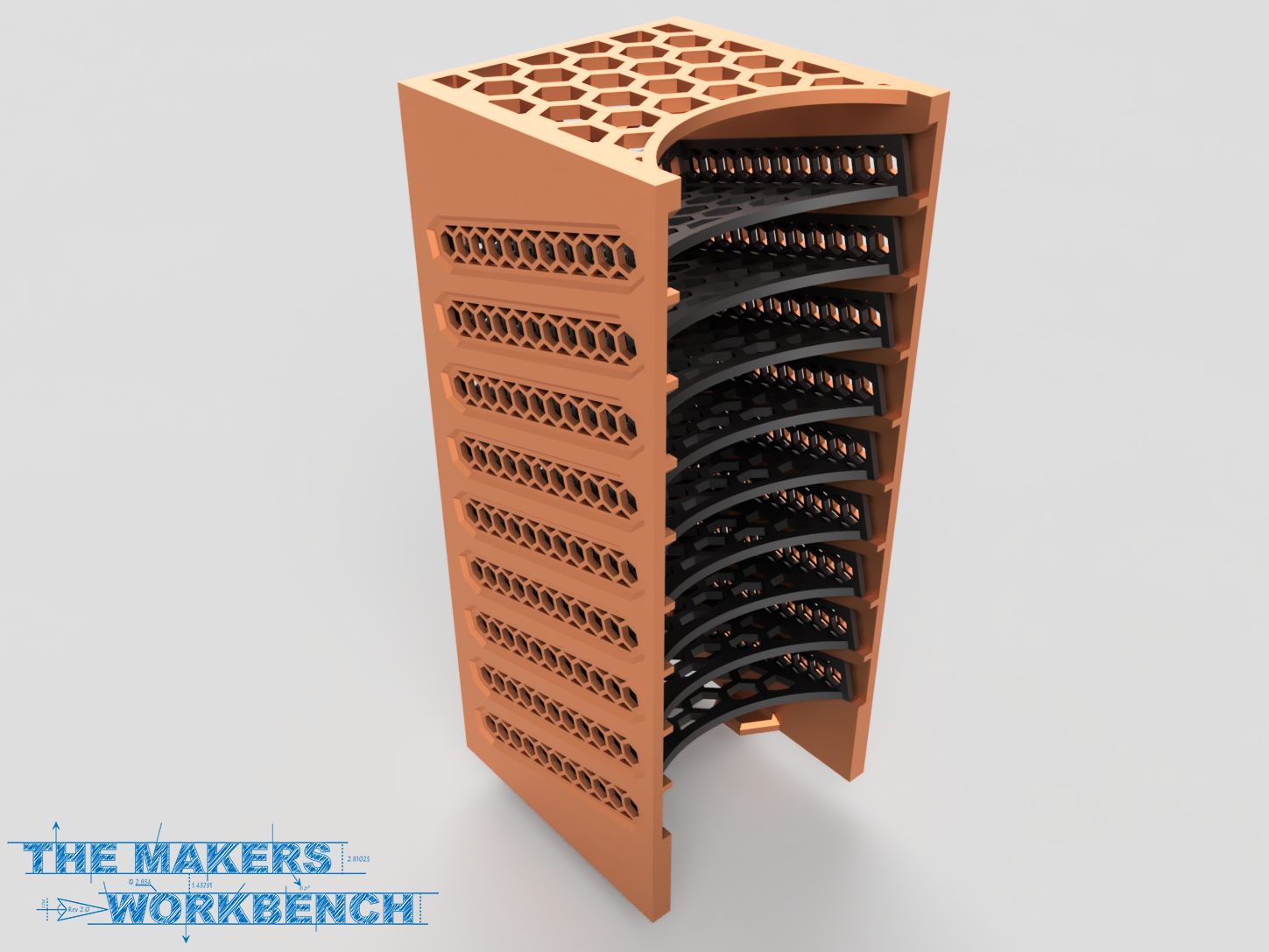 Honeycomb Micro-Mesh 2-Inch x 2-Inch Sanding Pad Rack