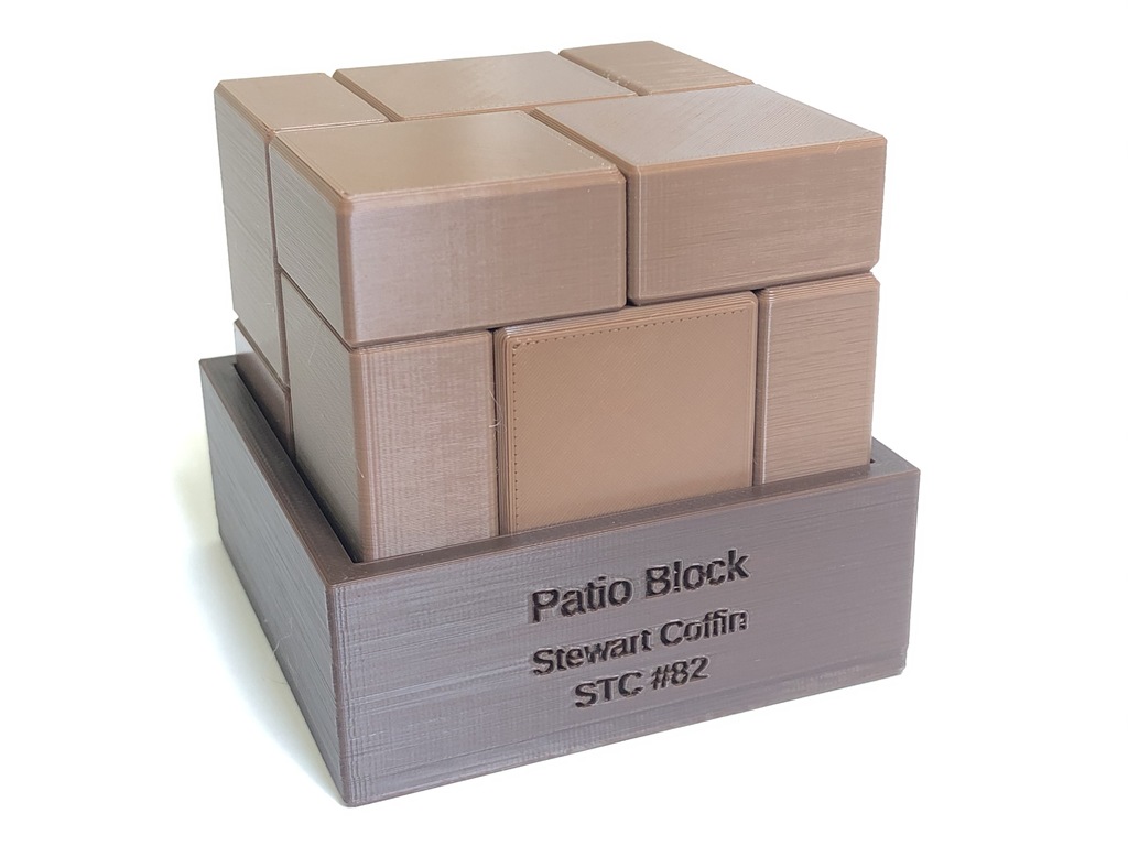 Patio Block - Interlocking puzzle by Stewart Coffin (STC #82)