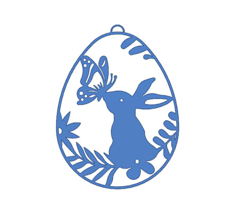 Osterhase mit Schmetterling - Easter Bunny