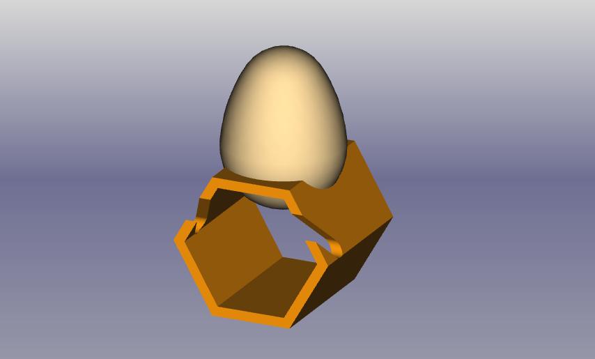 Sechseck Eierbecher