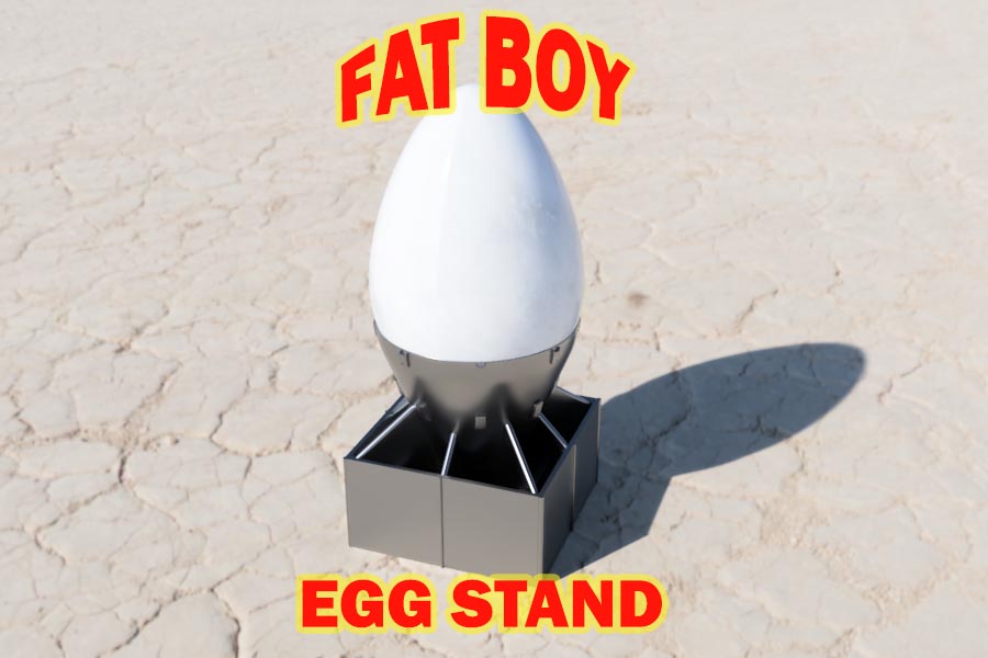 Fat Boy Atomic Bomb Egg Stand