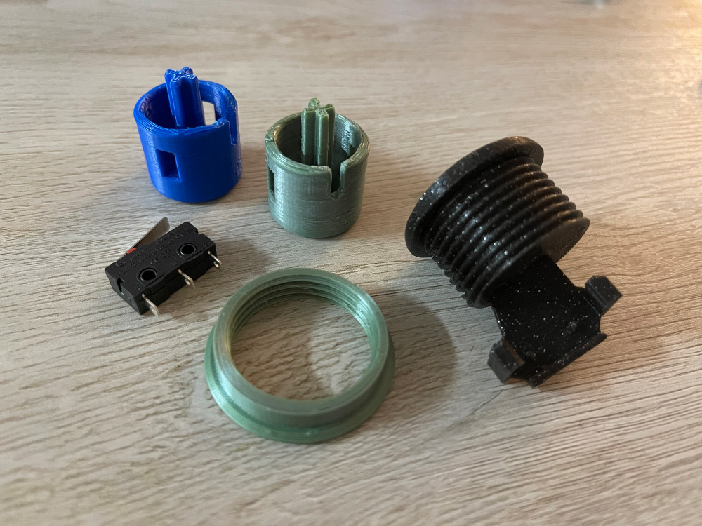 Customizable Concave Screw-in Arcade Button - Built strong and doesn't spin or pop out