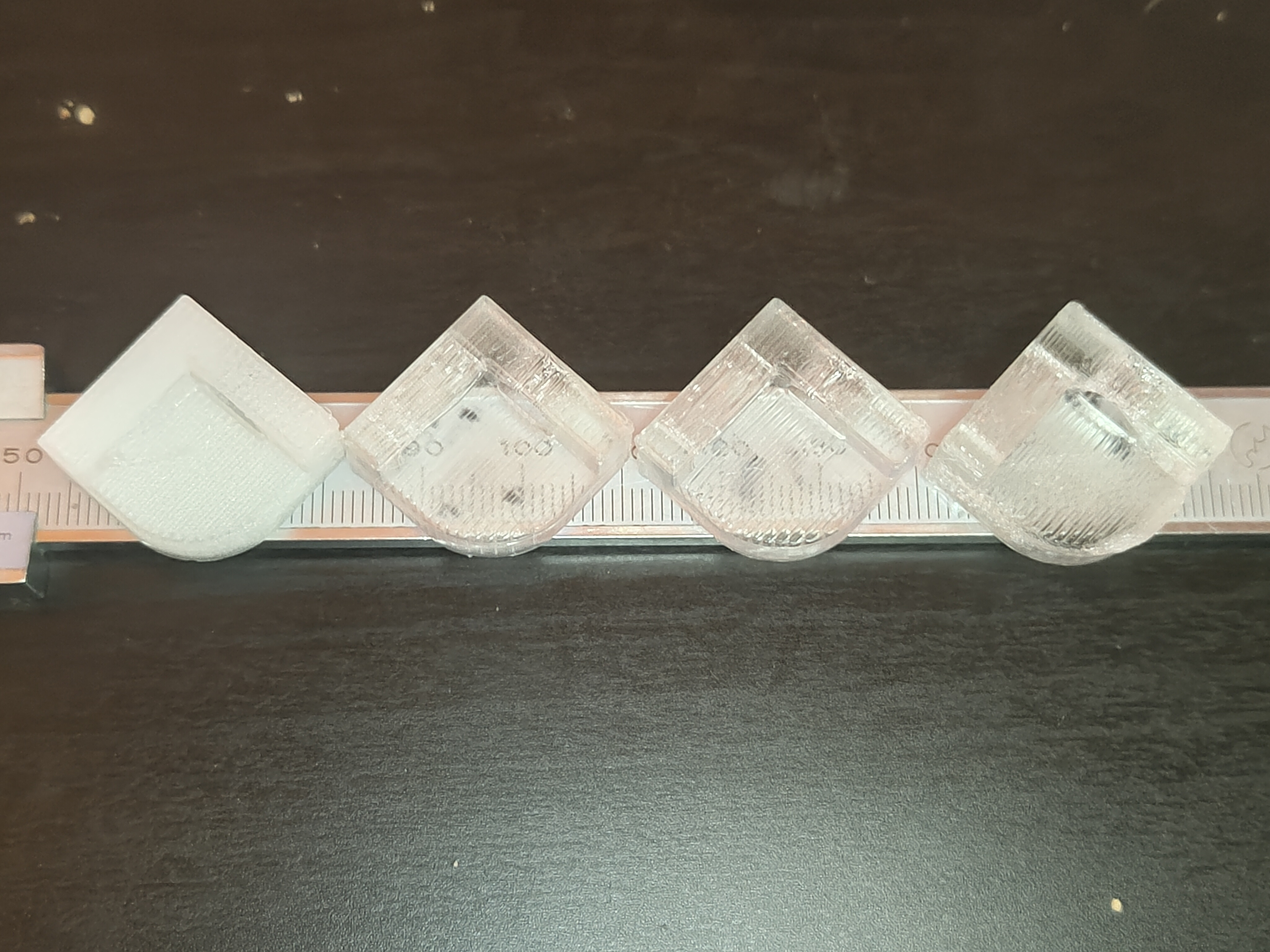 Test model for transparent PLA printing – Remix of CNC Kitchen