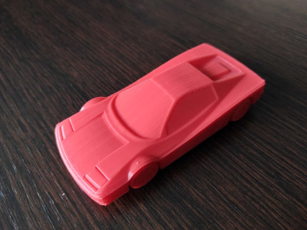 Ferrari Testarossa print in place
