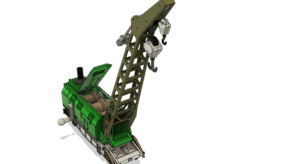 Ardelt 57 ton steam powered railway crane - Deutsche Bundesbahn - Gauge 1 / 1:32