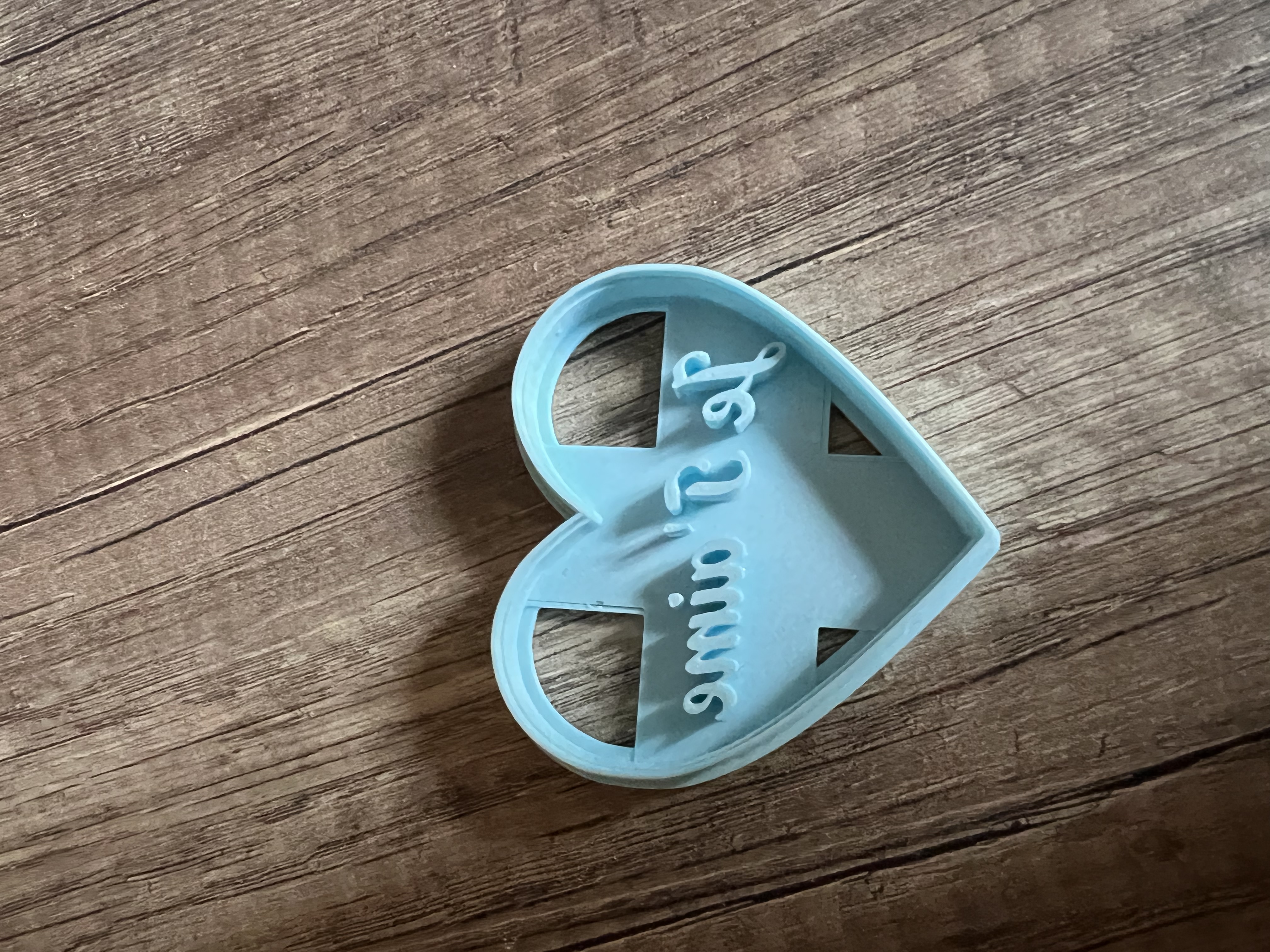 Emporte pièce cœur je t’aime -I Love You heart shaped Cookie Cutter