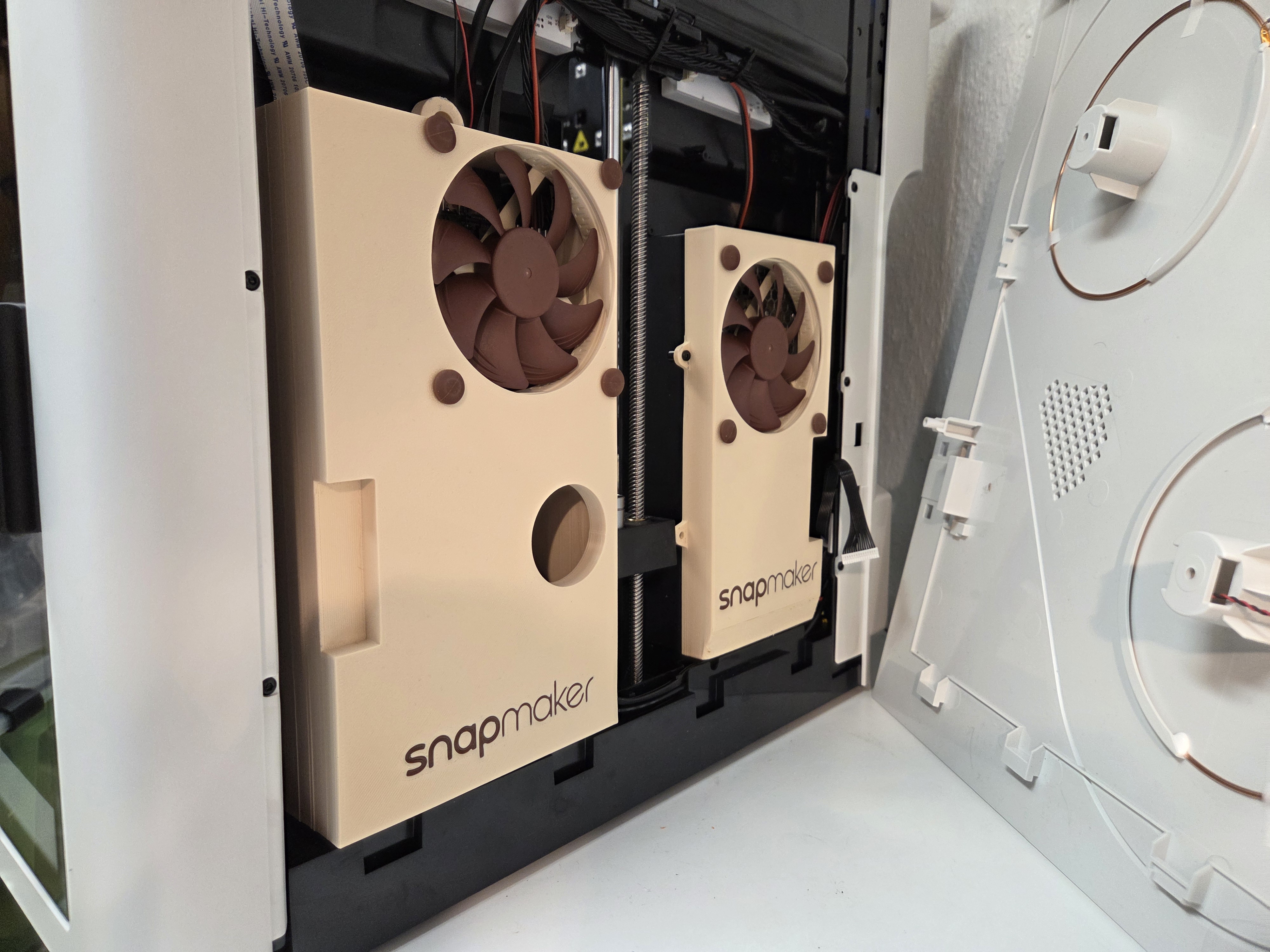 Snapmaker U1 Improved PSU and Motherboard Cooling - with CAD-Files