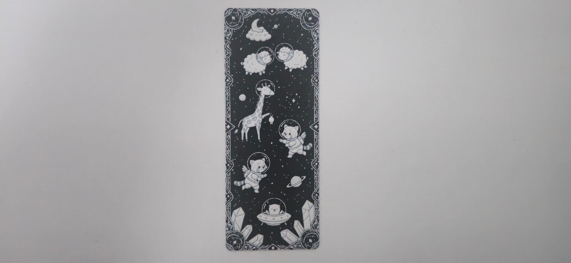 Space Sheep and Giraffe Bookmark