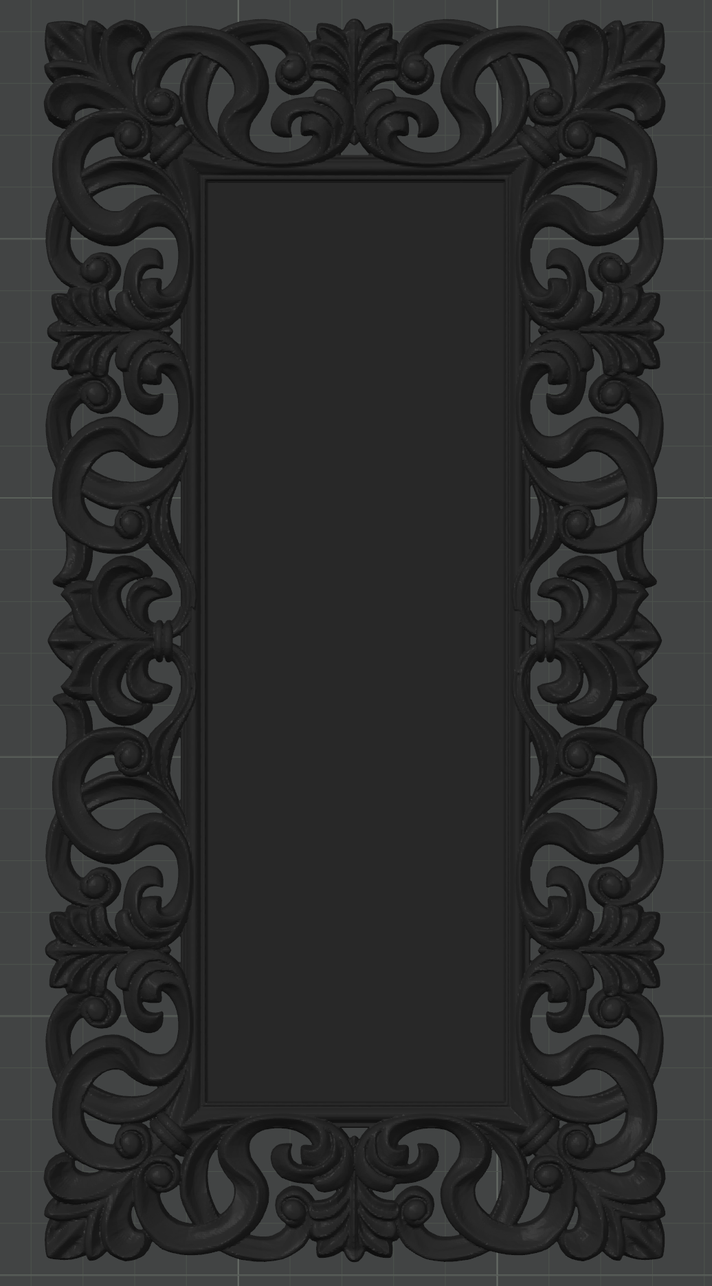 Long rectangular baroque frame
