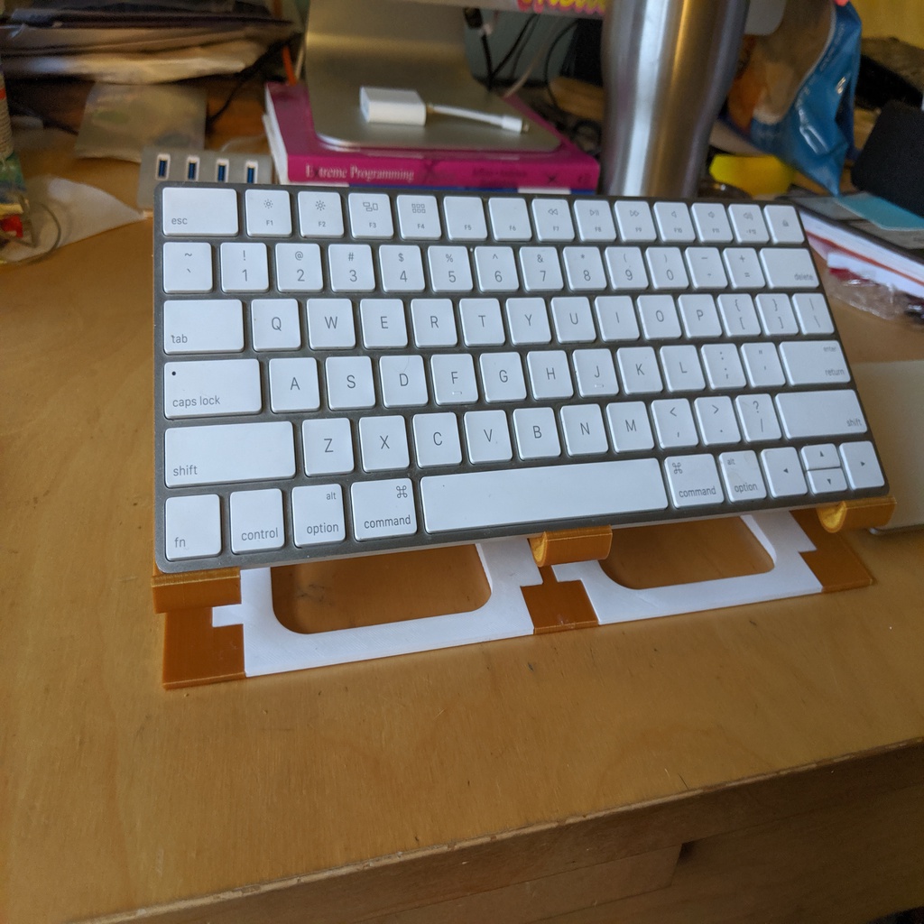 Mac Keyboard (Lower) Riser Stand with Angle