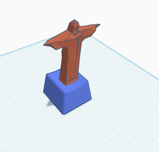 lowest poly christ the redeemer keycap