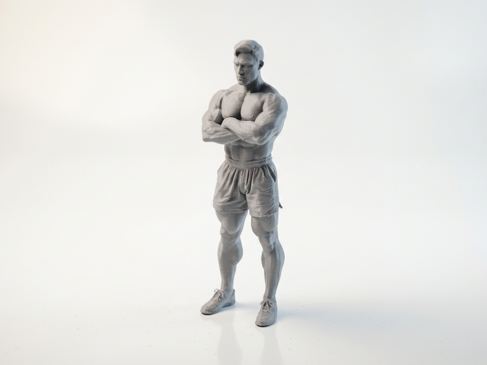 Crossed Arms Shirtless Man Figurine Statue 3D Printable