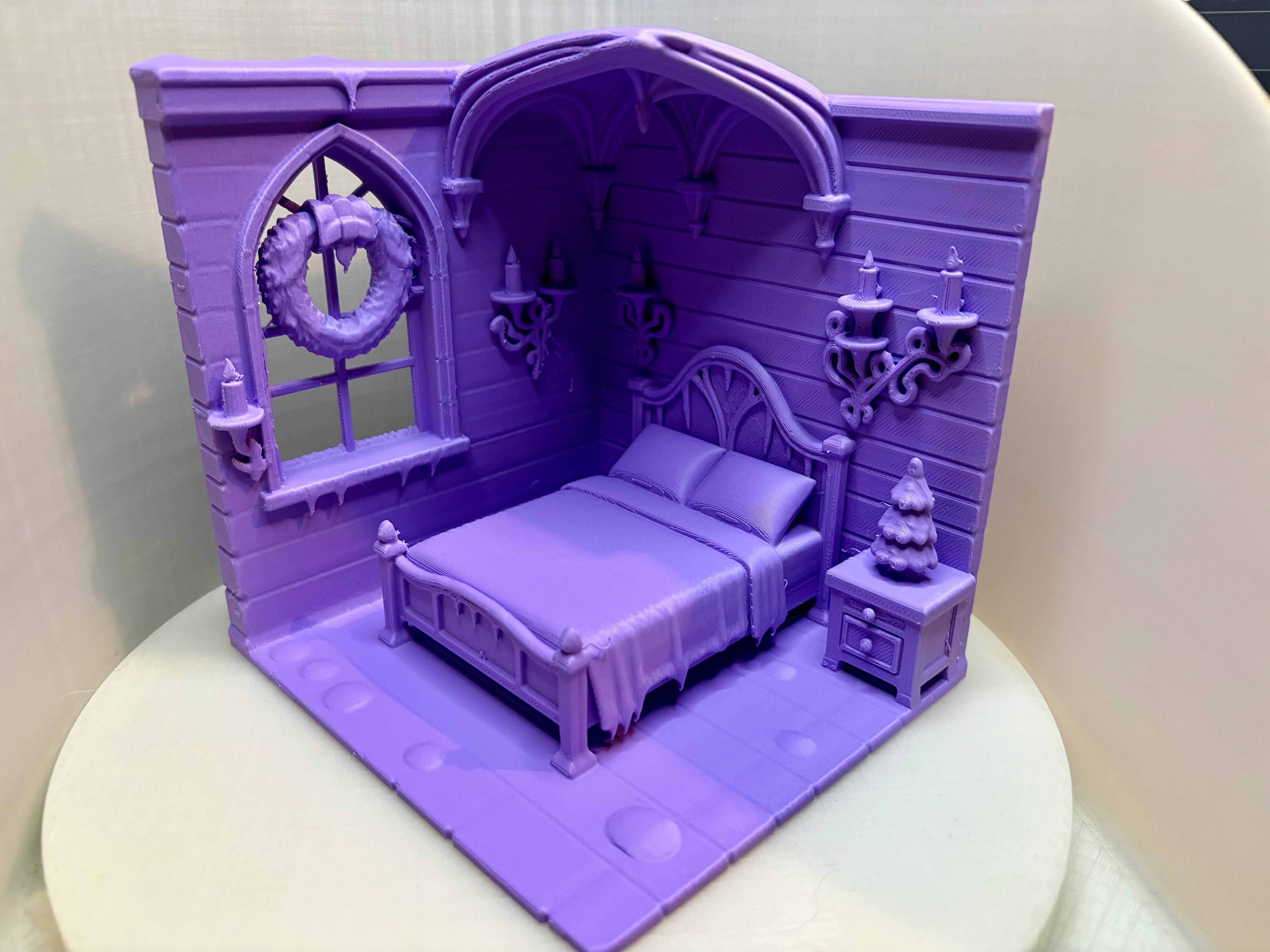 Gothic Winter Bedroom