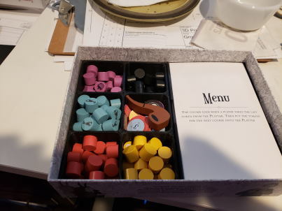 Surrealist Dinner Party token and card trays