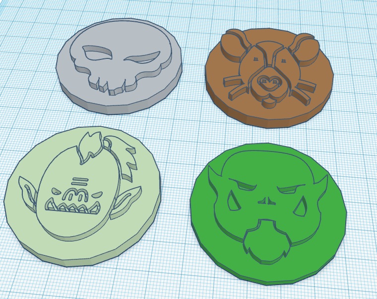 WOOD Objective Markers - Evil 1