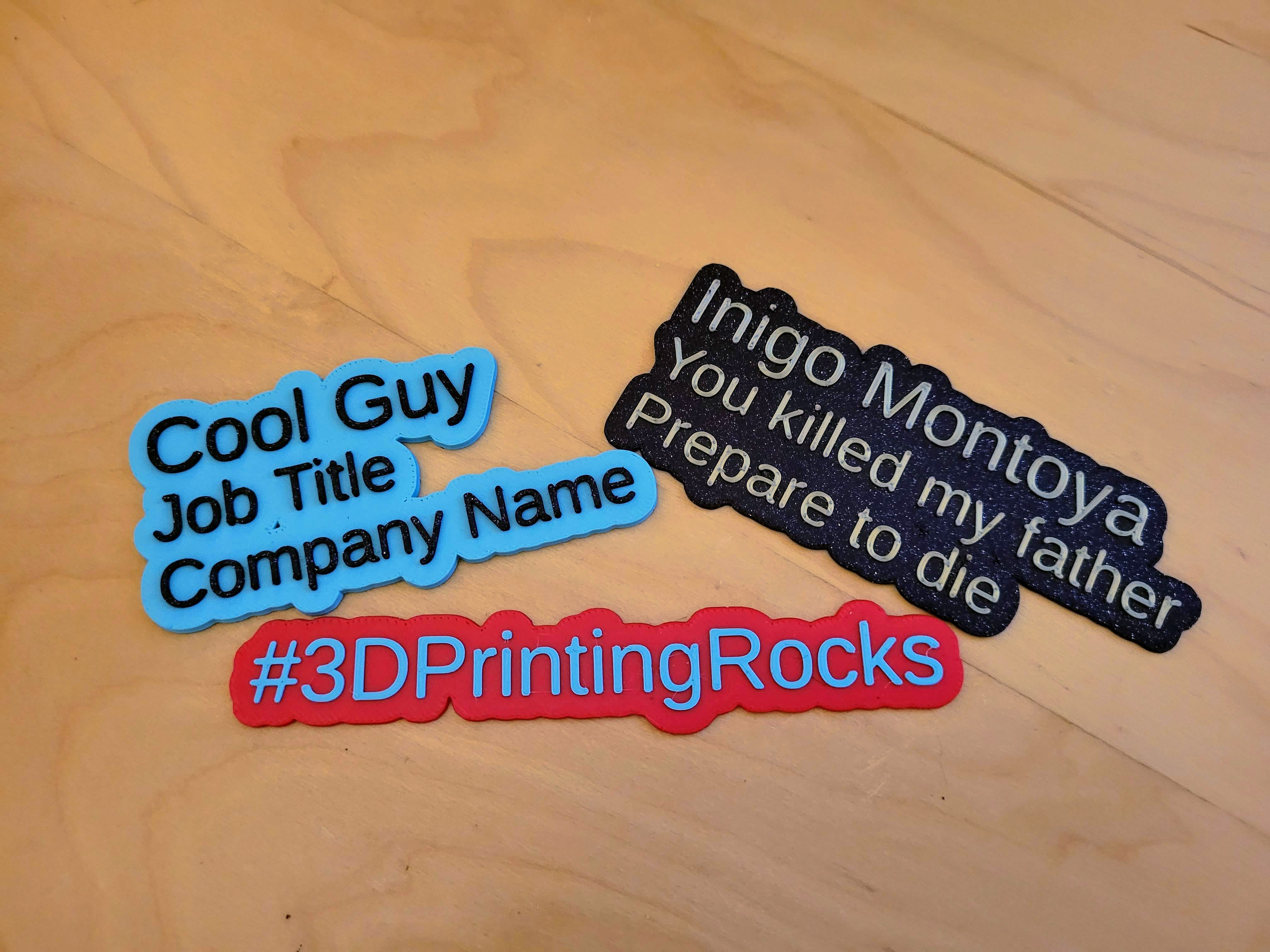 Customizable tags/plates - Easy, Custom, OpenSCAD