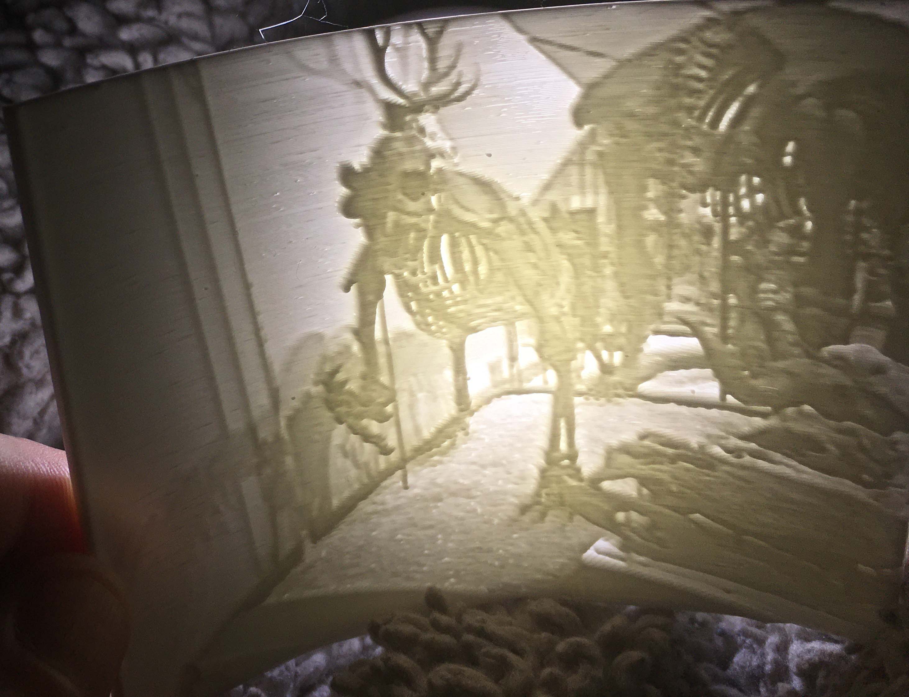 Short-Faced Bear Lithophane