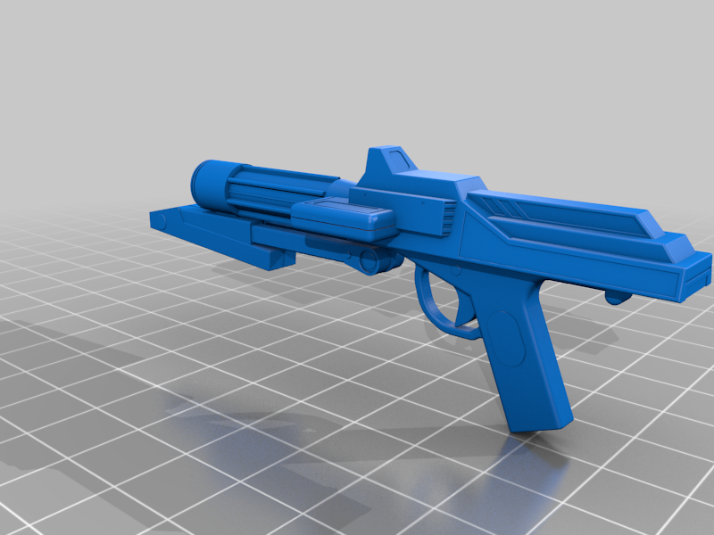 (practical trigger guard version) Star Wars Battlefront II 2005 version DC15 pistol clone blaster