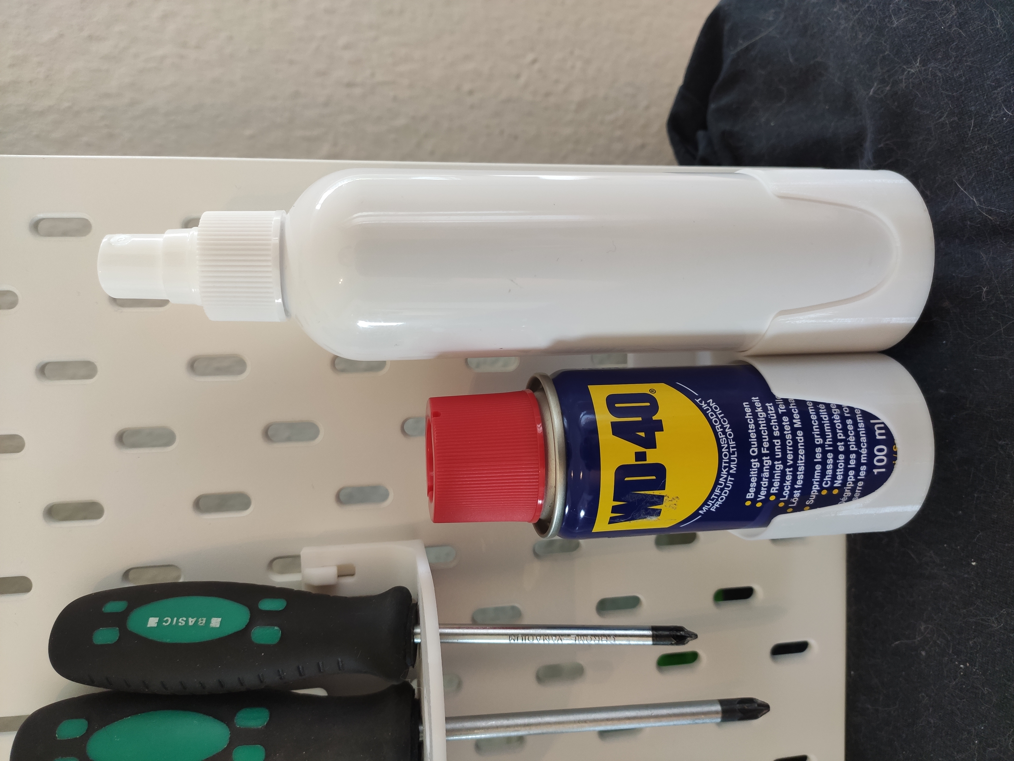 double bottleholder for Skadis, no supports