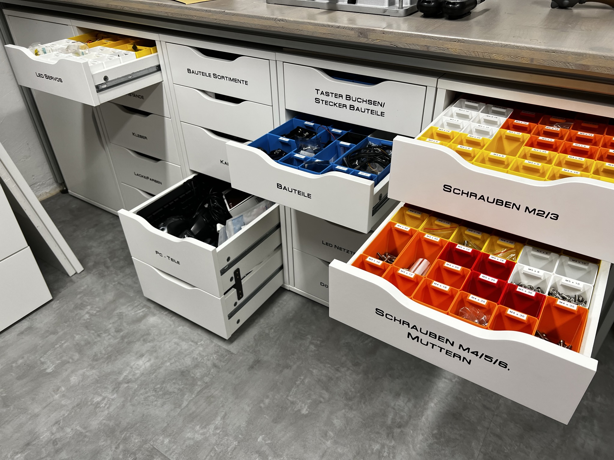 IKEA ALEX & Malm multiple inserts