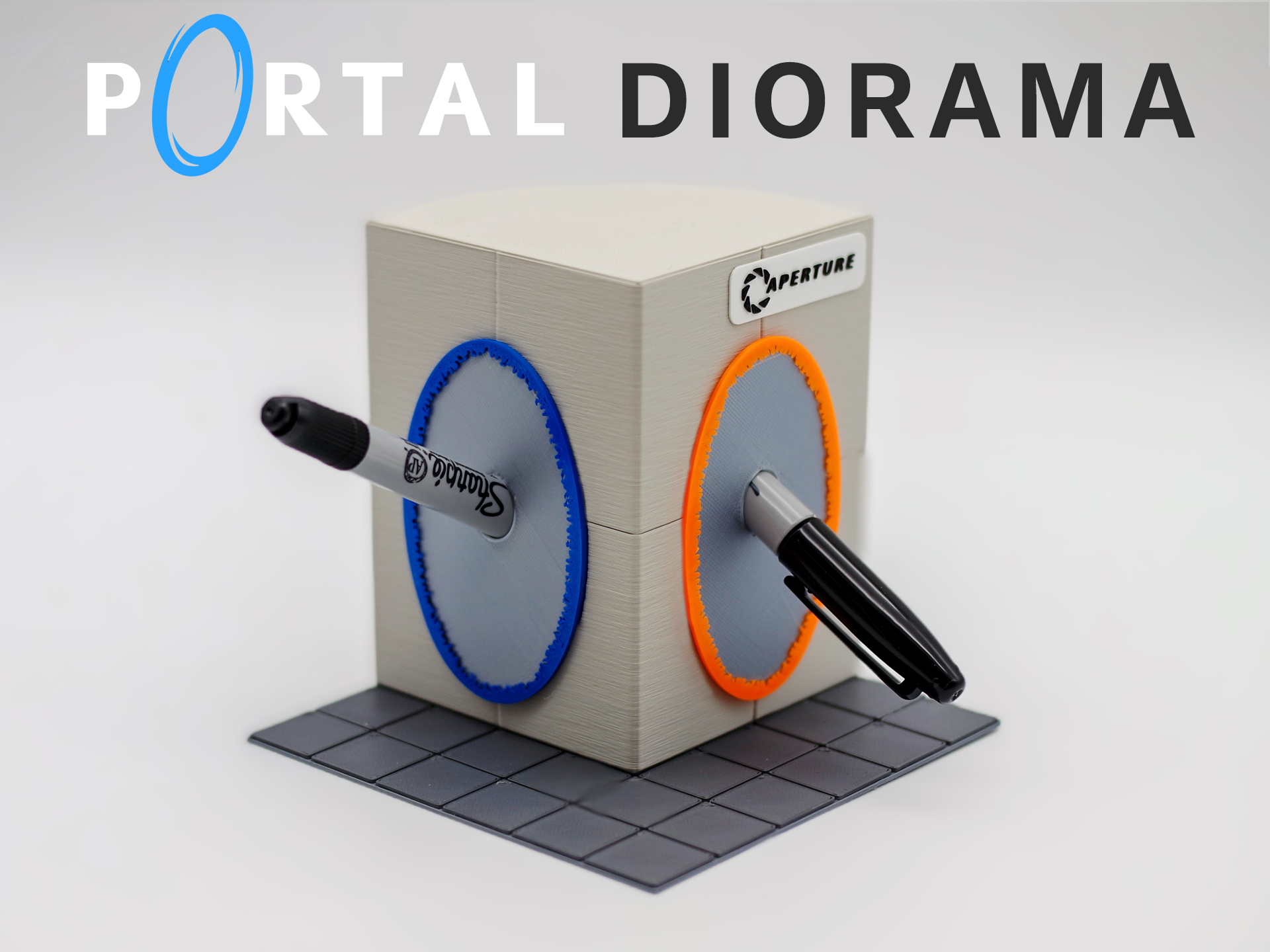 Portal Diorama - Sharpie Holder