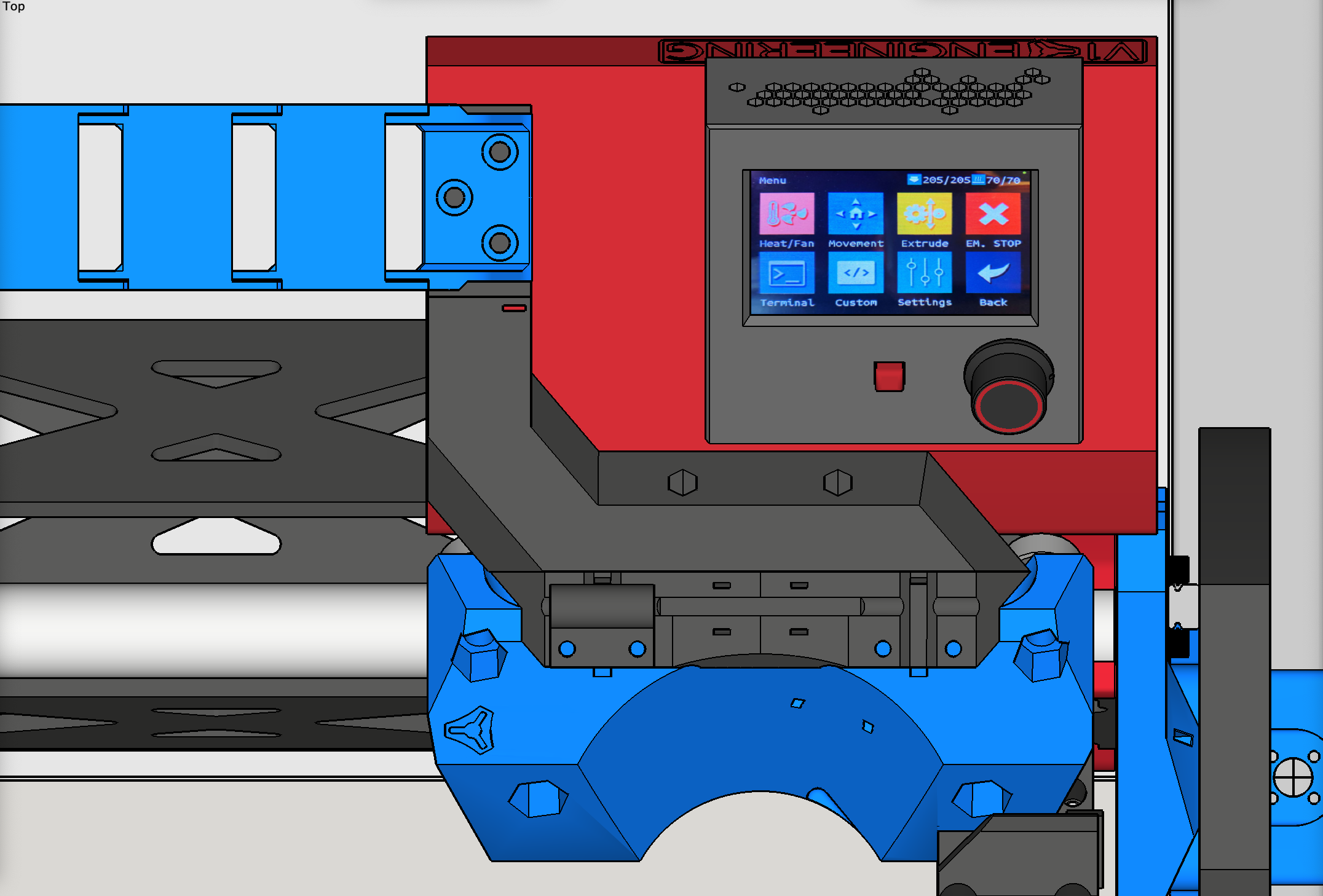 LowRider 3 plasma CNC - Drag Chain Mount revised for large 20x40 drag chain (v1.13)